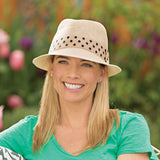 Gigi-Natural with Black Ribbon