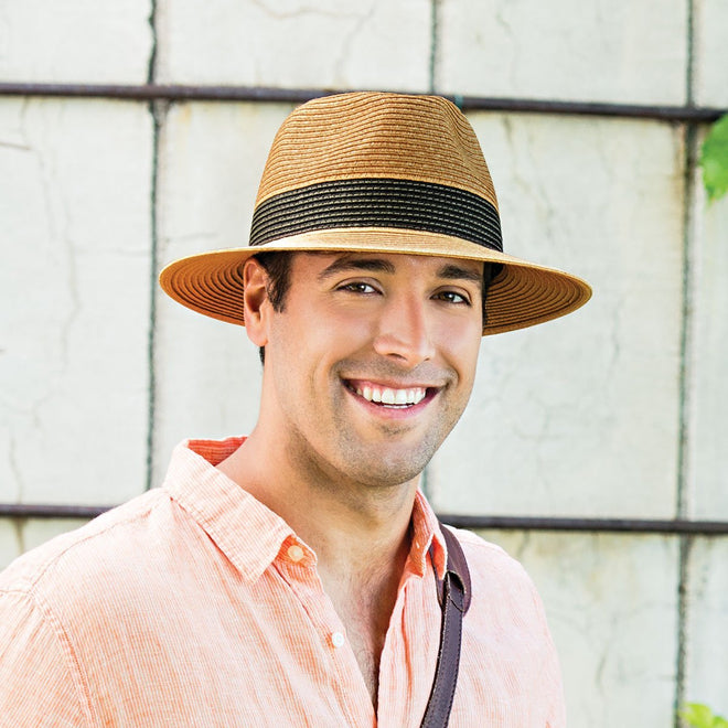 St. Tropez Fedora-Natural Combo