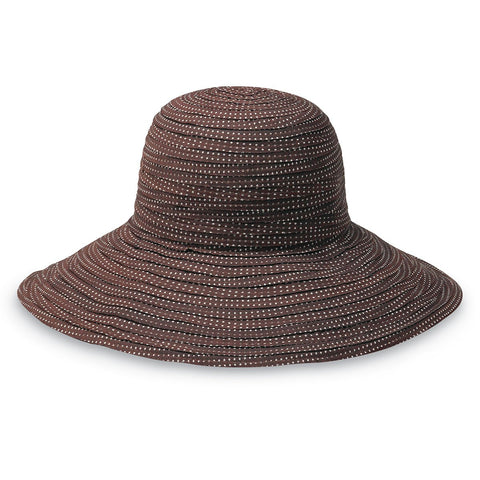 Scrunchie-Brown/White Dots