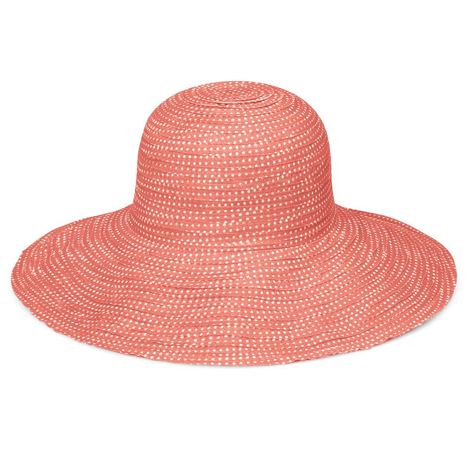 Scrunchie-Coral/White Dots