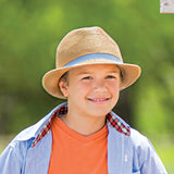 Trilogy Trilby Childrens-Natural/Navy