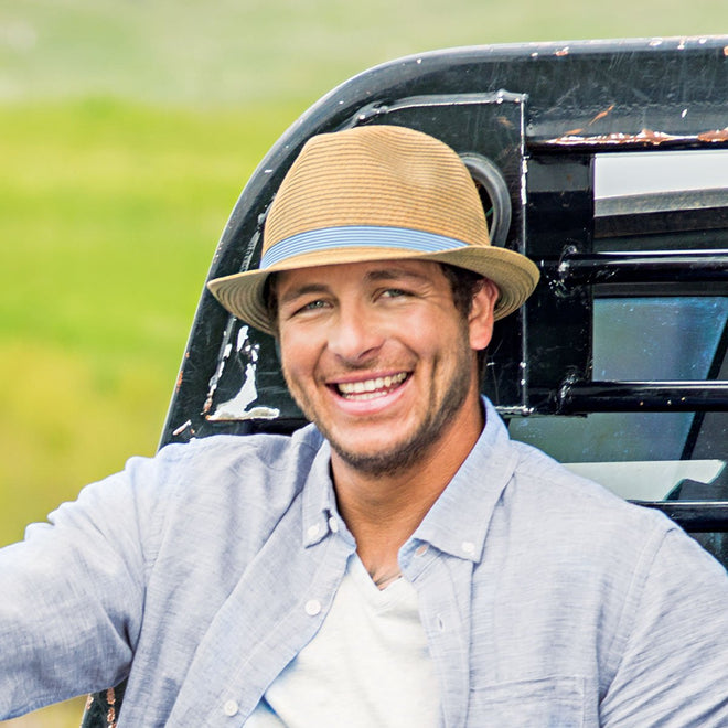 Trilogy Trilby Mens-Natural/Navy
