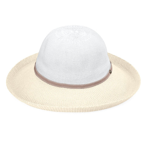 Victoria Two-Toned-White/Natural