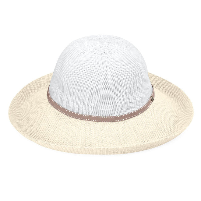 Victoria Two-Toned-White/Natural