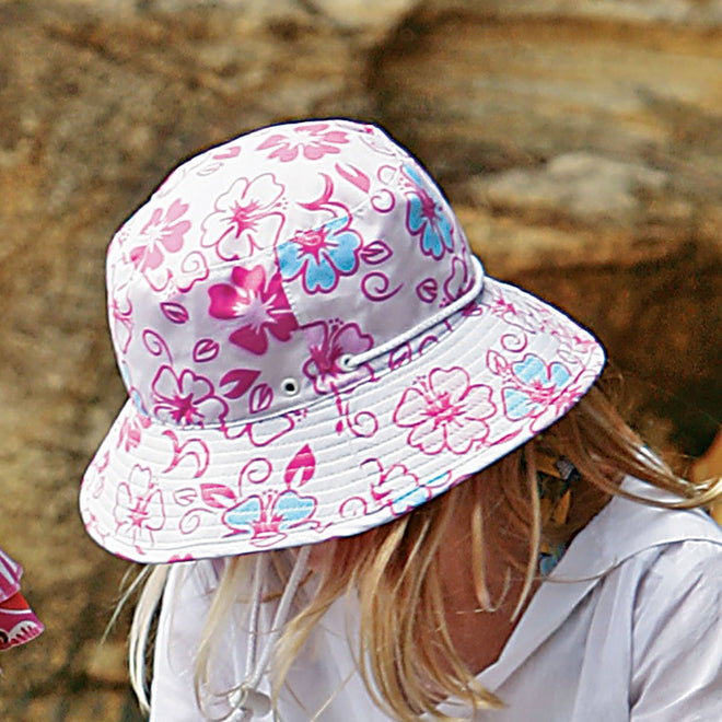 Surf Hat-Hibiscus Purple